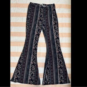 Bear Dance paisley bell bottom pants, size L